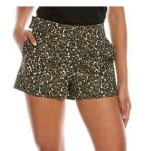 Marie Oliver High Waist Leopard Print Shorts